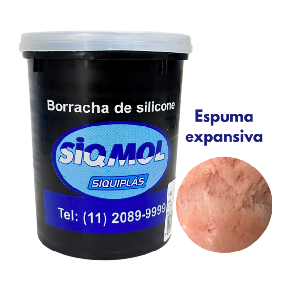 Kit Espuma de Silicone - 1Kg