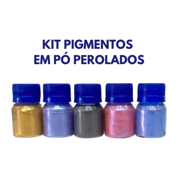 Kit Pigmento Pó Perolado - 5 cores